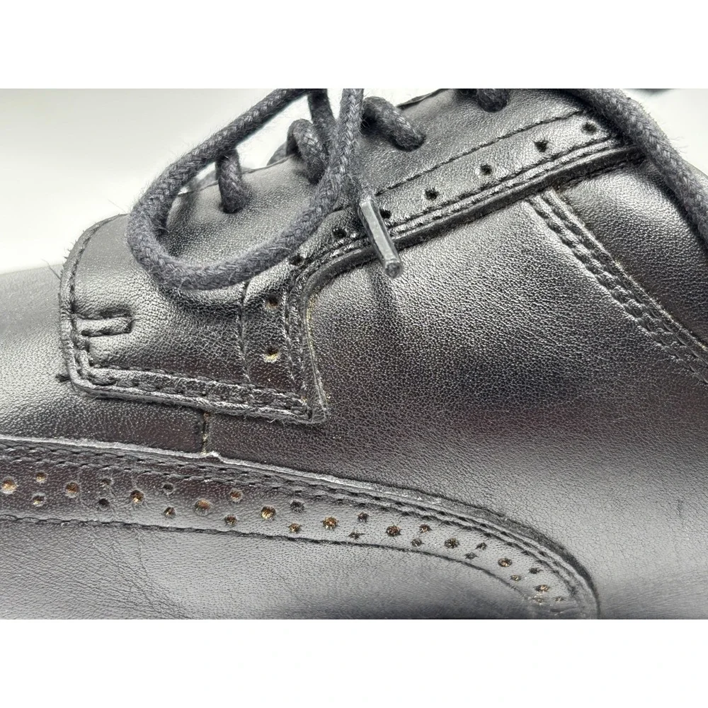 Nunn Bush Men's Black Leather Wingtip Oxford Dress Shoes Brogue Lace Up Size 11